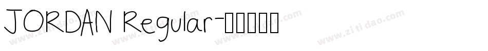 JORDAN Regular字体转换